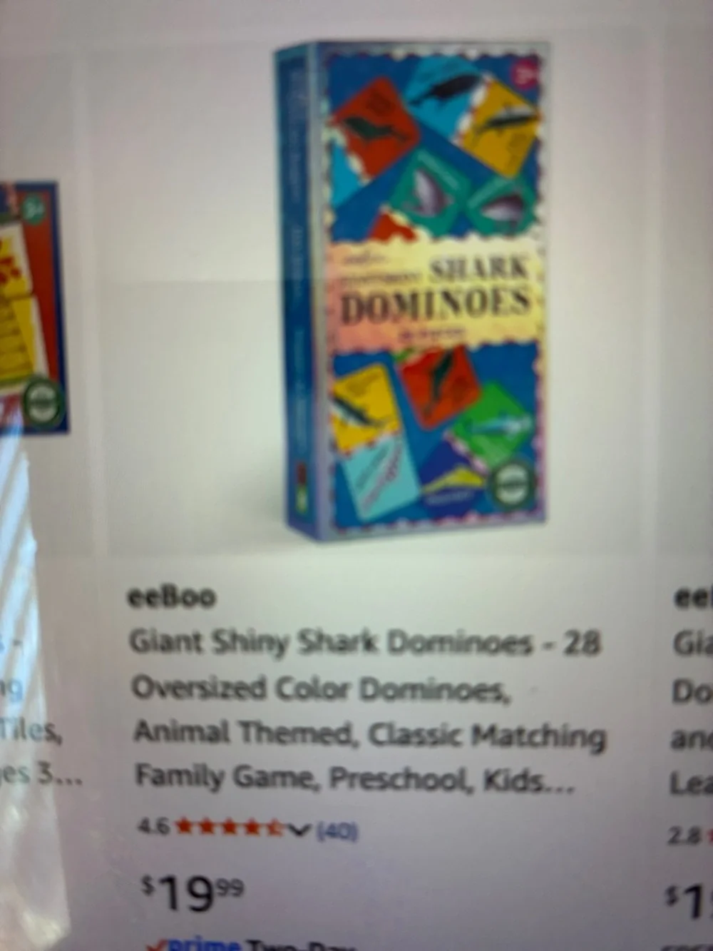 eeboo - GIANT SHINY DINOSAUR DOMINOES